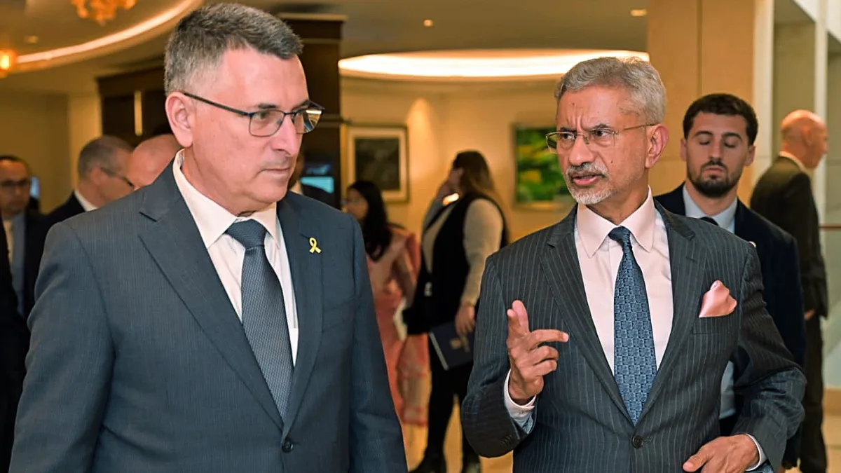 જયશંકર-ઇઝરાયલ વિદેશ મંત્રી વાતચીત: હોર્મુઝ તણાવ, ઈરાન પરમાણુ મુદ્દા અને સમુદ્રી સુરક્ષા ચર્ચા Jaishankar Israeli Foreign Minister talks Hormuz tension Iran nuclear issue and maritime security discussed